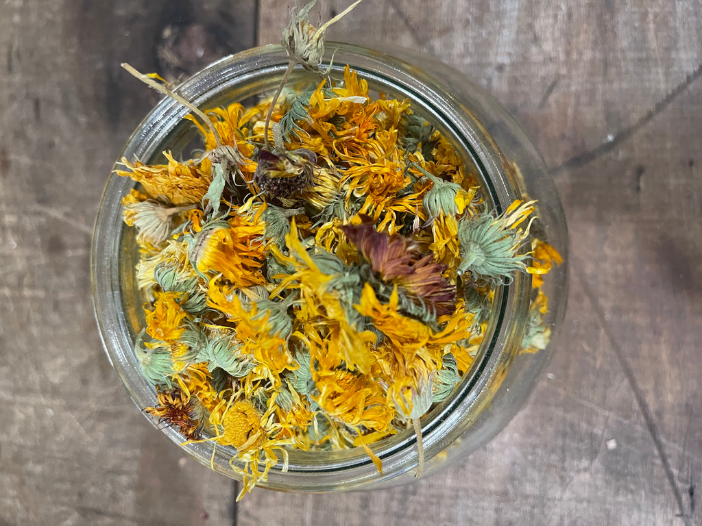 Yellow Calendula Flower Petals, 1 oz Dried